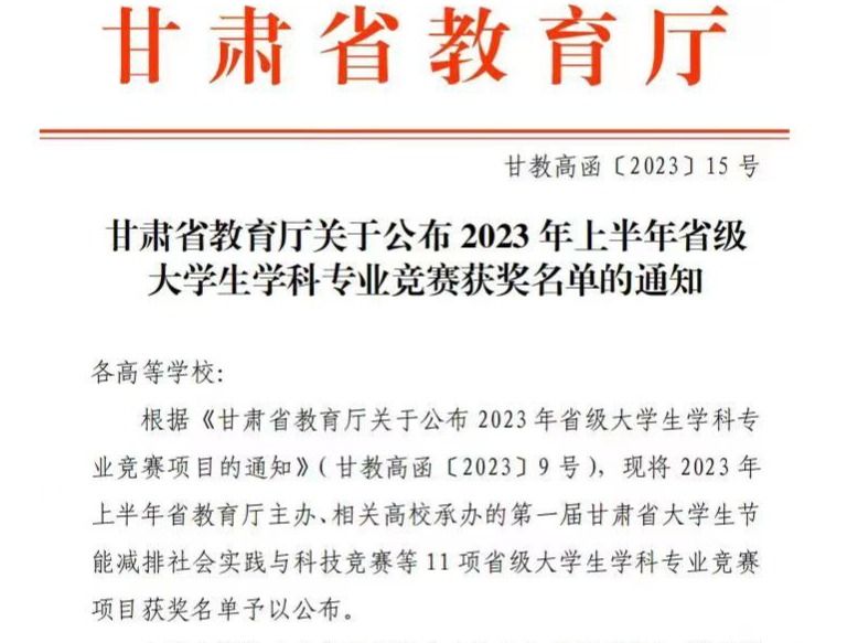 120项！兰州信息科技学院在大学生学科专业竞赛中再创佳绩！
